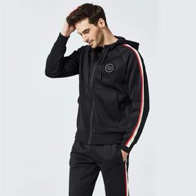 img 3 attached to Hooded Athletic Tracksuit Casual Jogging Sports & Fitness for Team Sports