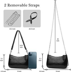 img 2 attached to Shoulder Removable Crossbody Handbag Closure Women's Handbags & Wallets for Shoulder Bags