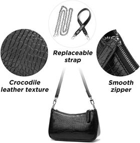 img 3 attached to Shoulder Removable Crossbody Handbag Closure Women's Handbags & Wallets for Shoulder Bags