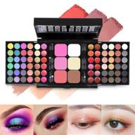 💄 78 color cosmetics makeup palette set kit with eyeshadows lip gloss blusher concealer highlight powder - all-in-one makeup kit with mirror logo