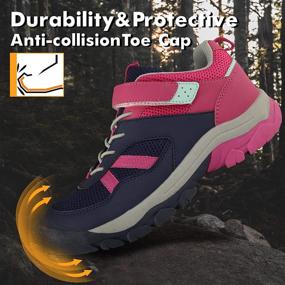 img 2 attached to 👟 Lightweight Outdoor Hiking Shoes for Kids - Trekking Trails Shoe (Toddler/Little Kid/Big Kid)