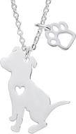 stylish stainless steel pendant necklace for melix animal yorkie, labrador, pitbull, husky, akita, boxer, corgi, dachshund, german shepherd & golden retriever - perfect gift for dog lovers logo