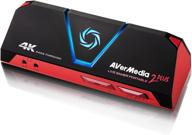 🎮 avermedia live gamer portable 2 plus - 4k pass-through & full hd 1080p60 usb game capture - ultra low latency - record, stream & plug & play - party chat for xbox, playstation, nintendo switch (gc513) логотип