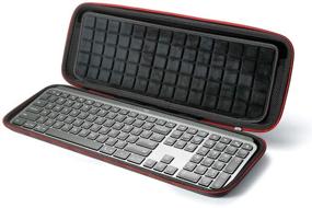 img 4 attached to 💡 Logitech MX Keys Advanced Wireless Illuminated Keyboard Hard Case - Black (with Black Lining)