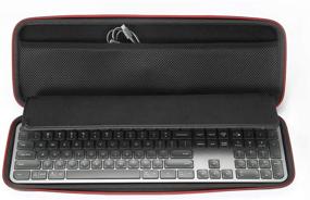 img 2 attached to 💡 Logitech MX Keys Advanced Wireless Illuminated Keyboard Hard Case - Black (with Black Lining)