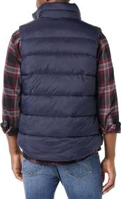 img 3 attached to 🧥 Water-Resistant Sherpa-Lined Puffer Vest for Men by Amazon Essentials