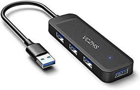 img 3 attached to 💻 VCZHS Ultra-Slim USB 3.0 Hub - 4-Port Data Hub for Mac and Windows, Ultrabook, Laptop, Flash Drive, and Mobile HDD