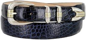 img 3 attached to 🐊 Genuine Italian Leather Designer Alligator Men's Belts & Accessories: Unparalleled Style and Quality