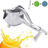 get the best fruit juice squeezer & manual juicer: press lemons, oranges, pomegranates effortlessly - includes bonus fruit peeler & sponge! logo