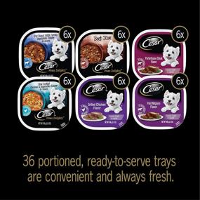 img 2 attached to Cesar Variety Pack Soft Wet Dog Food - 36 Count & 60 Count