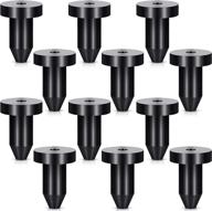 set of 12 kayak drain plugs | push canoe drain stoppers | kayak accessories compatible with sun dolphin kayaks: aruba 8 ss, aruba 10, bali 8, sportsman 8, sportsman 10, excursion 10 fishing boat, sun slider (black) logo