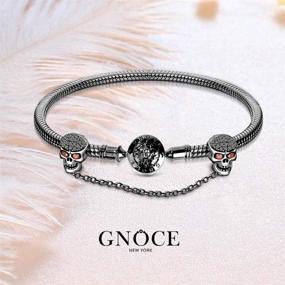 img 3 attached to Sterling Silver GNOCE Bracelet: Exceptional Safety and Style for Girls' Jewelry