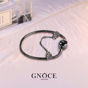 img 2 attached to Sterling Silver GNOCE Bracelet: Exceptional Safety and Style for Girls' Jewelry