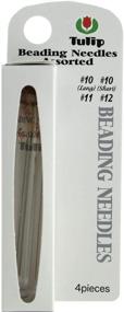 img 1 attached to 🌷 TULIP Beading Needles Assortment: 4 Needles, Sizes 10L, 10S, 11 & 12