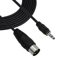 🔌 din 7 pin cable 10 ft - male to male audio conversion line for mp3, pc, and stereo devices logo