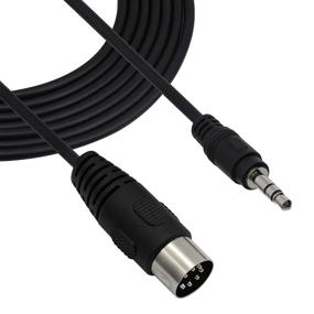 img 4 attached to 🔌 Din 7 Pin Cable 10 FT - Male to Male Audio Conversion Line for MP3, PC, and Stereo Devices