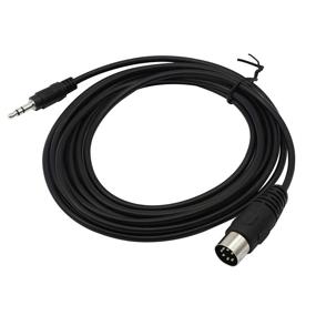 img 1 attached to 🔌 Din 7 Pin Cable 10 FT - Male to Male Audio Conversion Line for MP3, PC, and Stereo Devices