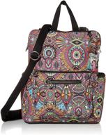 🌈 sakroots eco-twill loyola convertible backpack - rainbow wanderlust, one size: chic and sustainable travel companion логотип