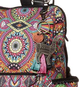 img 2 attached to 🌈 Sakroots Eco-Twill Loyola Convertible Backpack - Rainbow Wanderlust, One Size: Chic and Sustainable Travel Companion