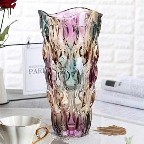 img 3 attached to 🌈 11.8-inch Magicpro Colorful Glass Vase - Enhance Your Décor with Style!