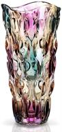 🌈 11.8-inch magicpro colorful glass vase - enhance your décor with style! логотип