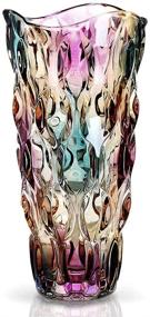 img 4 attached to 🌈 11.8-inch Magicpro Colorful Glass Vase - Enhance Your Décor with Style!