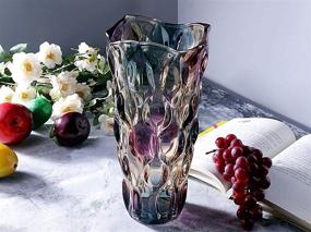 img 1 attached to 🌈 11.8-inch Magicpro Colorful Glass Vase - Enhance Your Décor with Style!