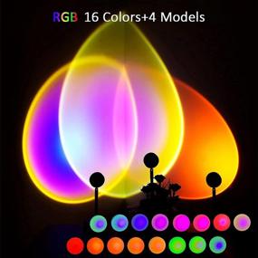 img 3 attached to 🌅 Sunset Lamp with Remote Control - RGB LED Projection Light for Home/Living Room/Bedroom - 16 Colors & 4 Modes USB Port