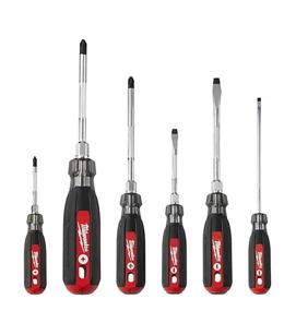 img 4 attached to Enhance Your Tool Arsenal with 🛠️ the Milwaukee 6Pc Cushion Grip Screwdriver Kit