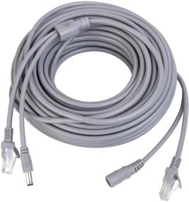 img 3 attached to Xenocam 15M/50Ft Ethernet Cable Cat5E Network LAN/Power Extension Cord For CCTV Security Cameras