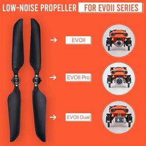 img 2 attached to 🔈 Enhanced Autel Robotics EVO 2 Low Noise Propellers for EVO II/Pro/Dual Drone (1 Pair)