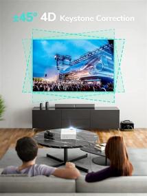 img 3 attached to 📽️ YEHUA WiFi Projector: 4K HD Mini Projector with Remote, 1080P & 200" Screen - Perfect for TV Stick, Video Games, PS4, HDMI & More!