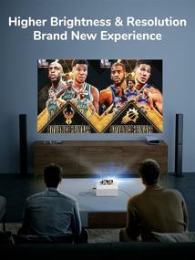 img 1 attached to 📽️ YEHUA WiFi Projector: 4K HD Mini Projector with Remote, 1080P & 200" Screen - Perfect for TV Stick, Video Games, PS4, HDMI & More!
