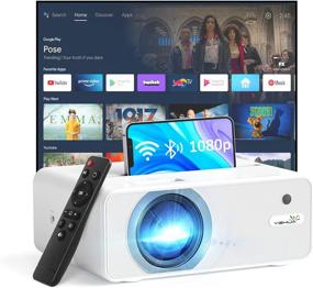 img 4 attached to 📽️ YEHUA WiFi Projector: 4K HD Mini Projector with Remote, 1080P & 200" Screen - Perfect for TV Stick, Video Games, PS4, HDMI & More!