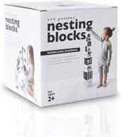 wee gallery nesting blocks woodland: engaging educational toys for toddlers logo