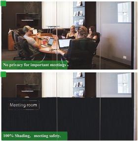 img 2 attached to 🌚 Идеальная пленка для окон, полностью закрывает комнату от света: непрозрачное покрытие | Солнцезащитная пленка для окон | Анти-УФ стикер | Съемная и безклейкая | Регулировка тепла | 17,5 x 78,7 дюймов