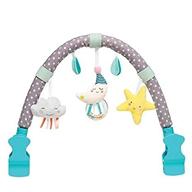 🌙 taf toys mini moon arch: best for infants & toddlers, stroller & pram-friendly activity arch with engaging toys, enhances baby’s senses and motor skills development, perfect for easy outdoor use logo