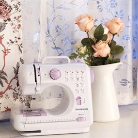 img 2 attached to 🧵 DONYER POWER Mini Electric Sewing Machine: 2-Speed Adjustable Home & Household Desktop Essential