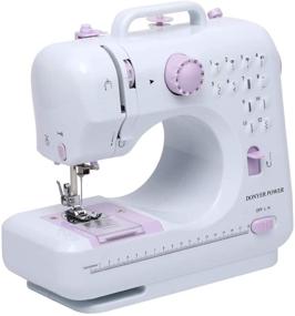 img 3 attached to 🧵 DONYER POWER Mini Electric Sewing Machine: 2-Speed Adjustable Home & Household Desktop Essential