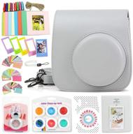 wogozan camare case for fujifilm instax mini 9 8 include camera bag accessories box kit: hand strap/film album/selfie lens/hanging creative frames/photo stickers/camera sticks &amp logo
