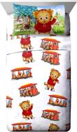 🛌 full sheet set - pbs kids daniel tiger trolley ride - white - 4 pieces logo