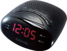 img 1 attached to 🕰️ Craig Desktop Clock Radio - 0.5 Watt RMS - Mono CR45329B