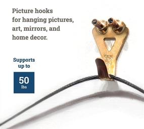 img 1 attached to Pack of 20 Heavy-Duty Picture Hangers for Plaster Walls - Supports up to 50 lbs - OOK Picture Hanging Hooks