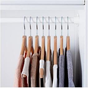 img 1 attached to 👕 Ikea Wood Clothes Hanger, 8 Pack, Natural: Organize Your Closet in Style!