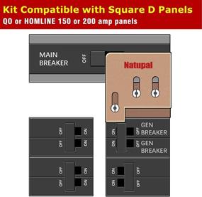 img 3 attached to 💡 Professional Generator Interlock Kit: Compatible with Square D QO or Homeline 150/200 Amp Panels, 1 3/8" Spacing Between Main and Generator Breaker
