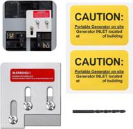 💡 professional generator interlock kit: compatible with square d qo or homeline 150/200 amp panels, 1 3/8" spacing between main and generator breaker logo