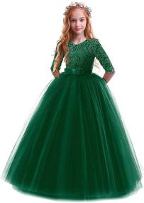 img 4 attached to 👗 Vintage Princess Dresses for Bridesmaids, Communions, Birthdays, and Girls' Clothing