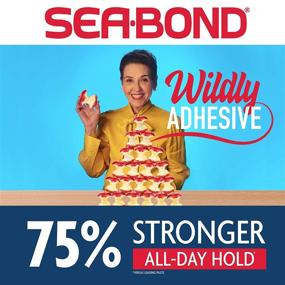 img 1 attached to 🦷 Sea Bond Secure Denture Adhesive Seals: Original, Zinc Free, All Day Hold, Mess Free - 30 Count
