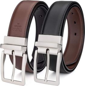 img 4 attached to 👔 Versatile Leather Reversible Casual Colors Men's Accessories and Belts by ToyRis