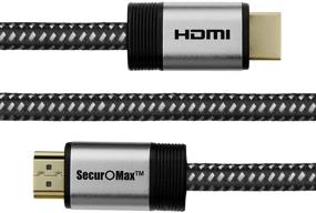 img 3 attached to 🔌 6 Feet SecurOMax HDMI Cable with Braided Cord, 4K 60Hz, HDCP 2.2, HDR, 18Gbps